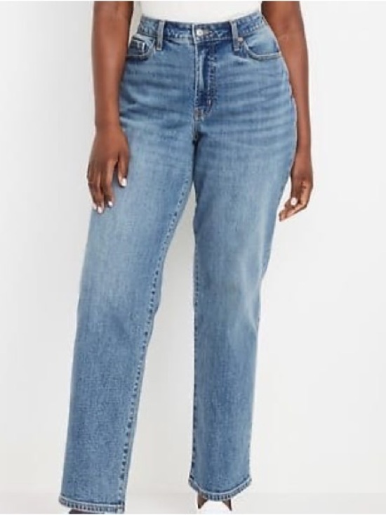 Denim - Classic High-Rise Straight Leg Women’s Jeans - Light Blue